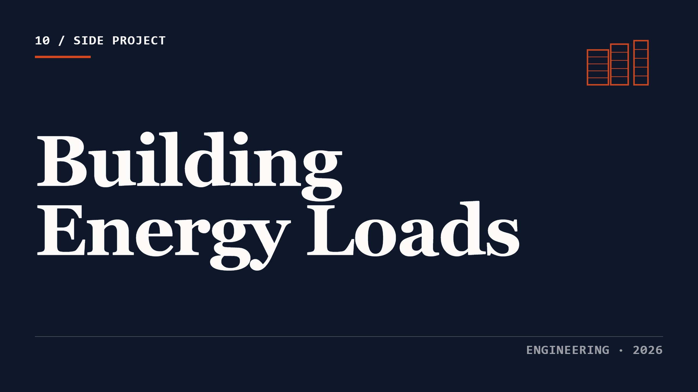 Building Energy Loads thumbnail with overlapping building elevation lines
