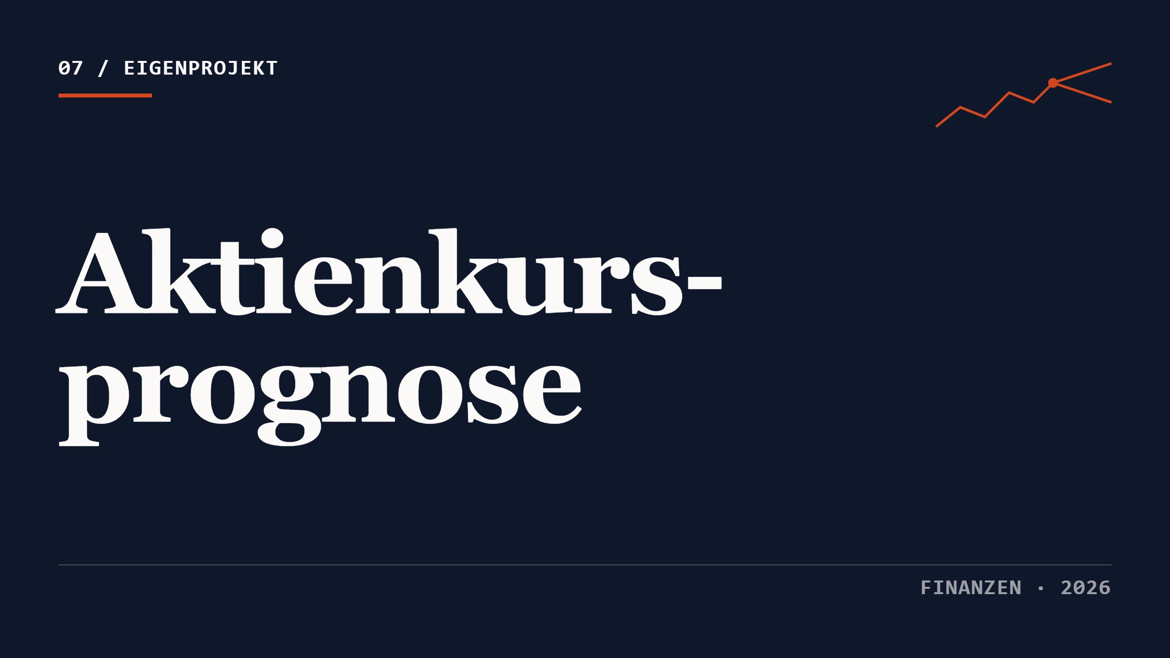 Thumbnail Equity Forecasting mit Zeitreihenlinie und Forecast-Konus