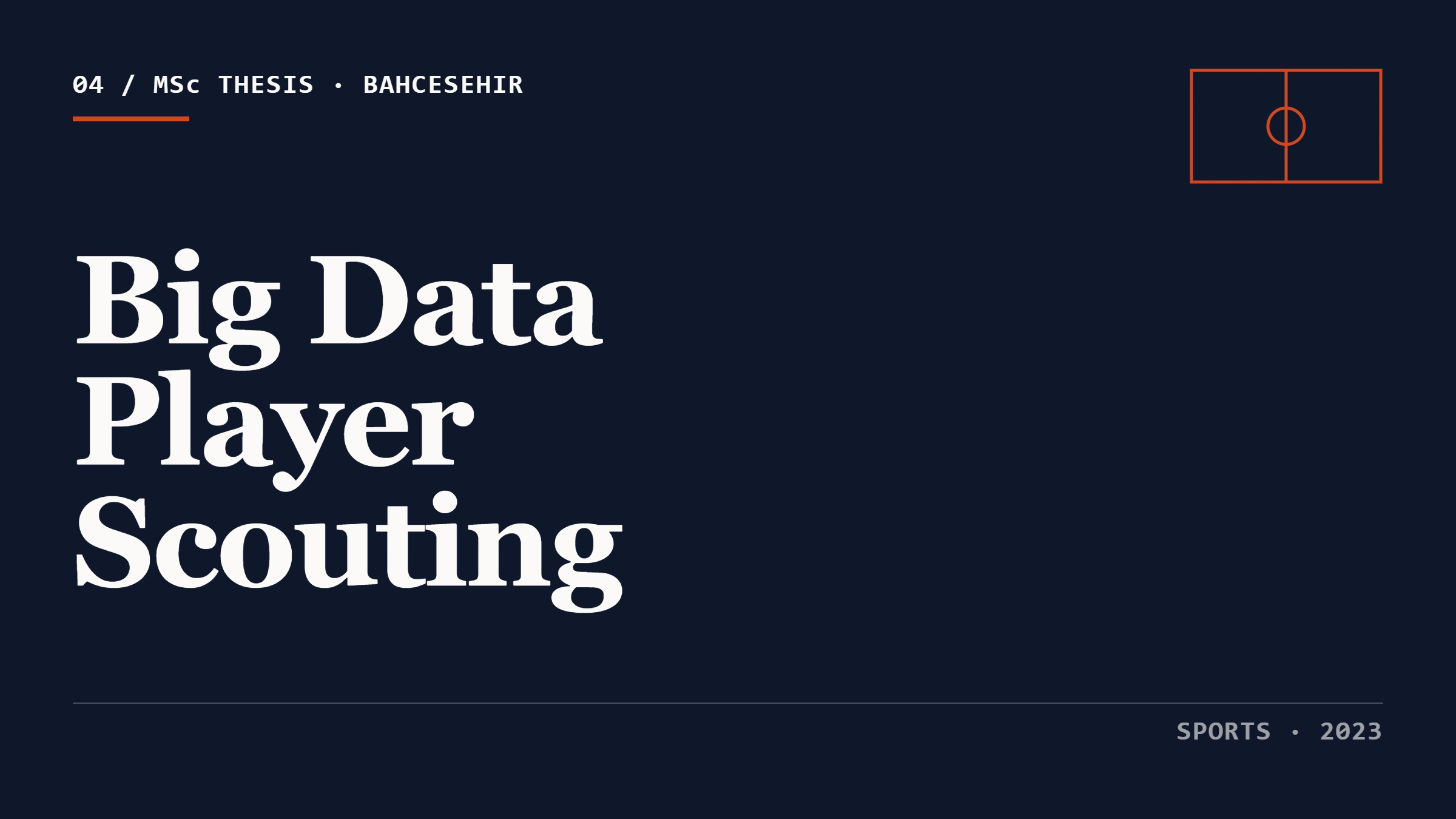 Big Data Player Scouting thumbnail with football pitch outline